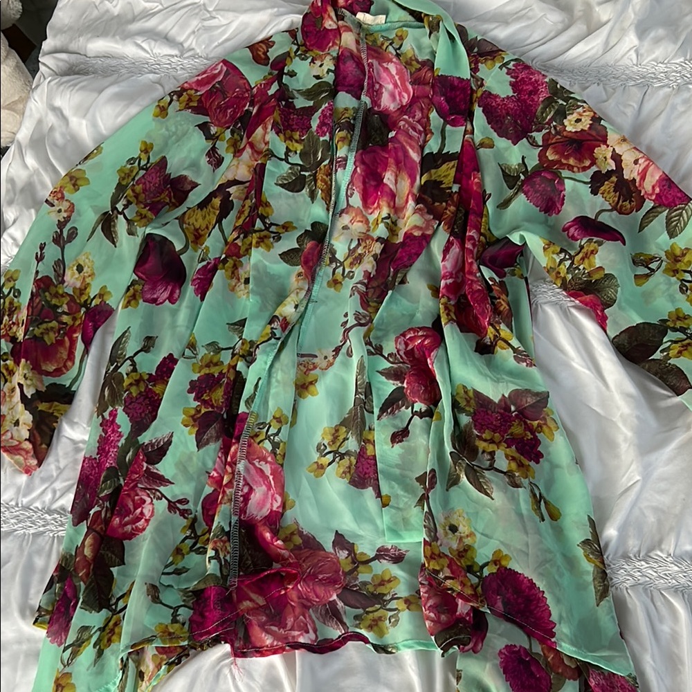 Floral Sheer Kimono